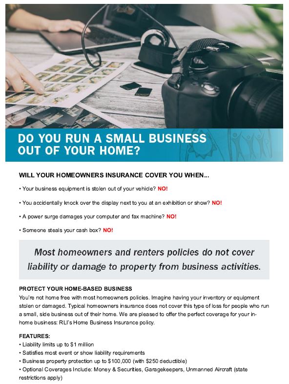 Home Based Business, Will your homeowners policy cover you?